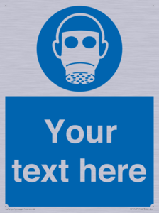 Custom Respirator Required Sign